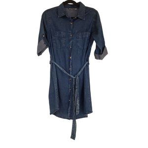Speed‎ Control shirt Dress size Medium button down half sleeve belted
